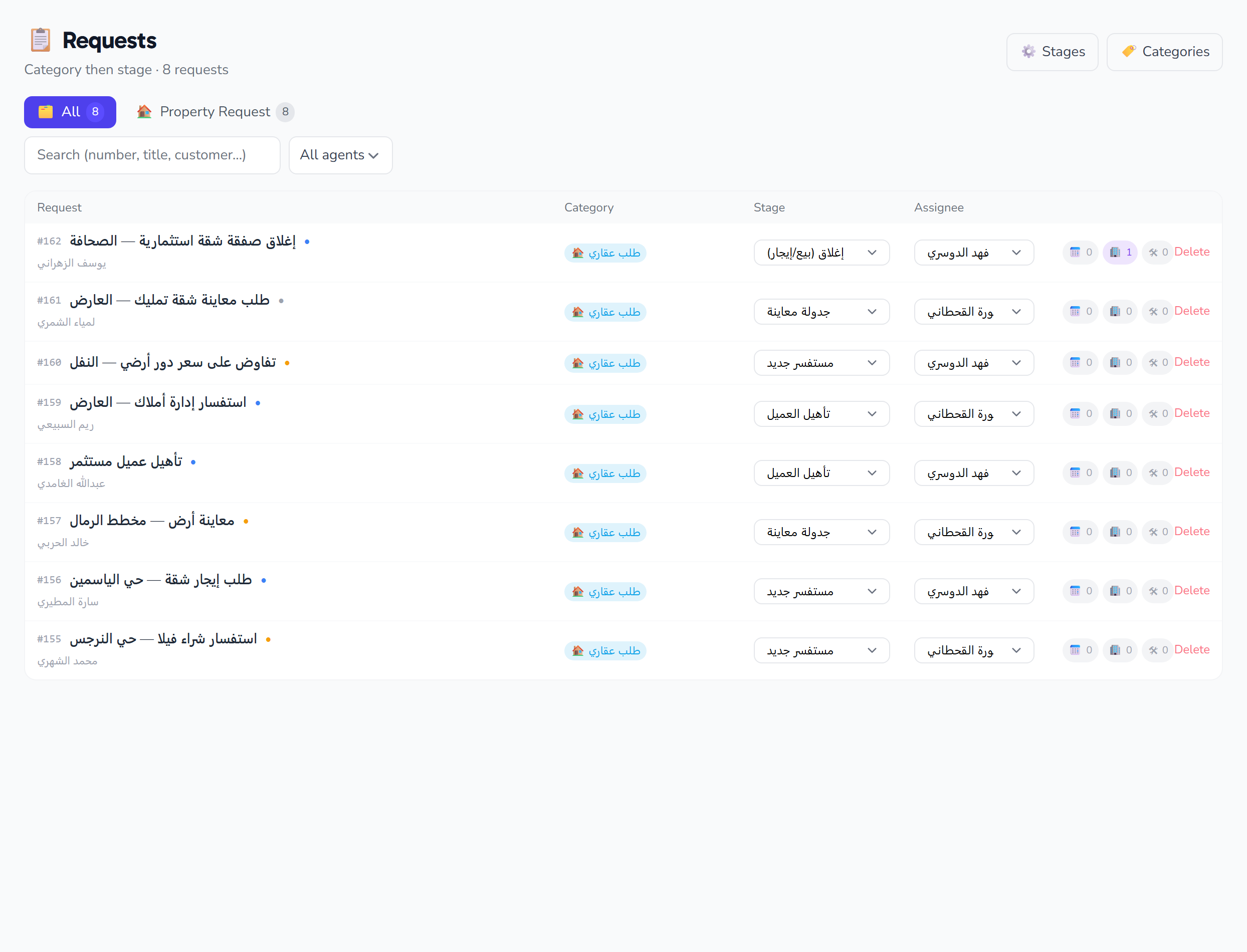 Conversation requests: turn customer messages into trackable requests